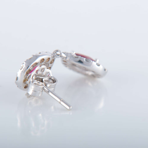 Boucles d'oreilles Boucles d'oreilles Rubis Diamants 58 Facettes 1