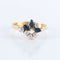 Bague 54 Bague Florale Saphirs 58 Facettes 149