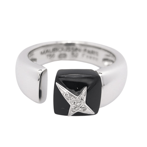 Bague Mauboussin  - Bague Etoile Sublime or blanc, diamants 58 Facettes 25540