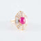 Bague 46 Bague Jupe Rubis cabochon Diamants 58 Facettes HS20852