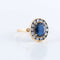 Bague 51.5 Bague Marguerite Saphir Diamants 58 Facettes 1