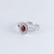 Bague 53 Bague style Marguerite Rubis Diamants 58 Facettes 1
