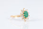 Bague 57 Bague Marguerite Emeraude Diamants 58 Facettes 1
