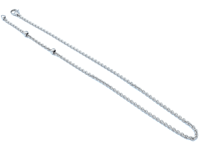 Collier BVLGARI. Collection Catene, chaîne en or blanc 58 Facettes