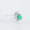 Bague Bague Marguerite Emeraude Diamants brillants & baguettes 58 Facettes 1
