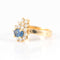 Bague 52.5 Bague Saphir Diamants Or jaune 58 Facettes 1
