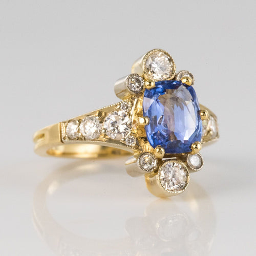 Bague 54 Bague saphir et diamants 58 Facettes CK1084-52