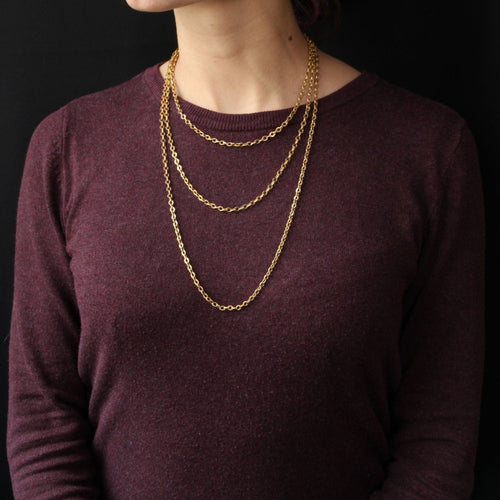 Collier Sautoir ancien en or 58 Facettes 20-536