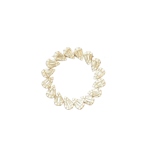 Pendentif Pendentif or blanc Diamants 58 Facettes