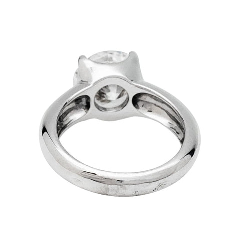 Bague 53 Bague solitaire diamant de 4,20 carats en or blanc. 58 Facettes 30277