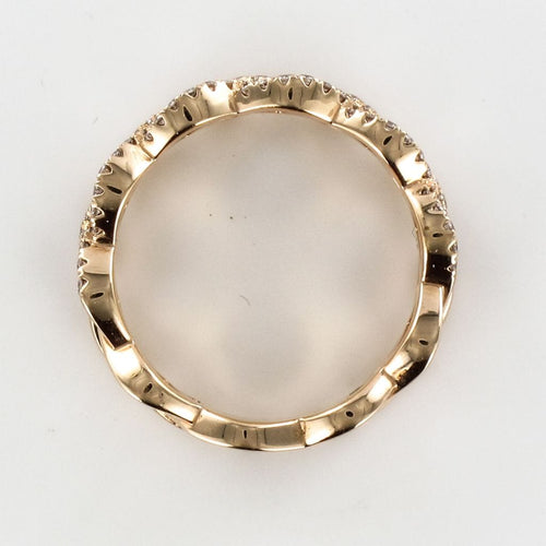 Bague 52 Bague or rose diamants arabesques 58 Facettes 14-290-8471614-52