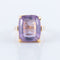 Bague 51 Bague Améthyste taille coussin 58 Facettes 89