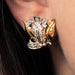 Boucles d'oreilles Boucles d'oreilles vintage fleurs diamants 58 Facettes 19-673
