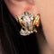 Boucles d'oreilles Boucles d'oreilles vintage fleurs diamants 58 Facettes 19-673