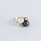 Bague 53 Bague Toi & Moi Perles Diamants 58 Facettes FM115