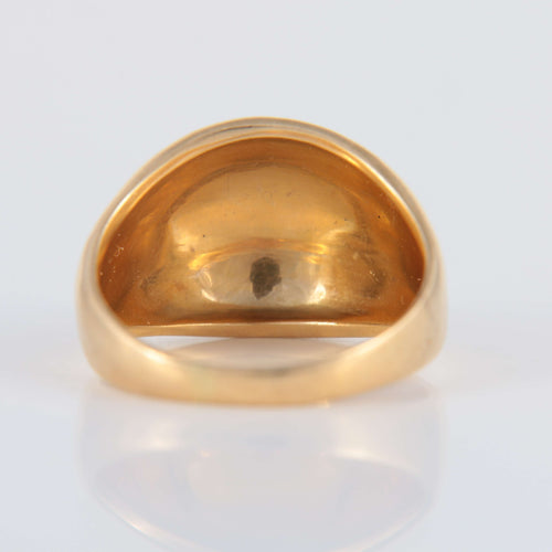 Bague Bague Bombée Or jaune 58 Facettes