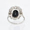 Bague 54 Bague ancienne pompadour saphir diamants 58 Facettes 21-795