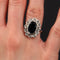 Bague 54 Bague ancienne pompadour saphir diamants 58 Facettes 21-795
