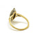 Bague 55 / Jaune et blanc / Or 750 Bague Marquise Or et diamants 58 Facettes 190115R