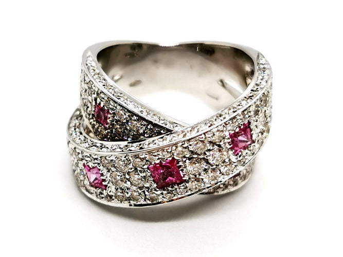 Bague 54 Bague Or blanc Diamant 58 Facettes 1161906CN