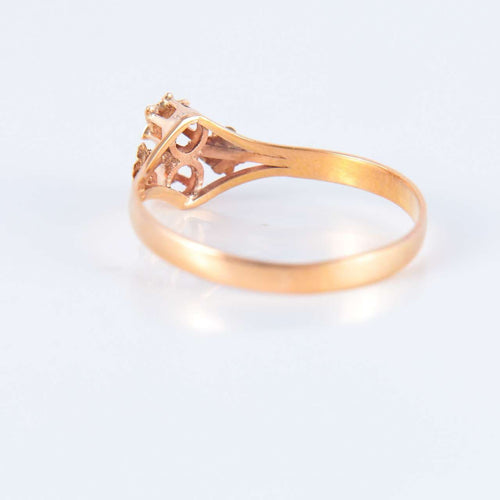 Bague 63 Bague quatre fleurs trois ors 58 Facettes JE258