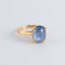 Bague 52 Bague Saphir de Ceylan cabochon 58 Facettes FM112