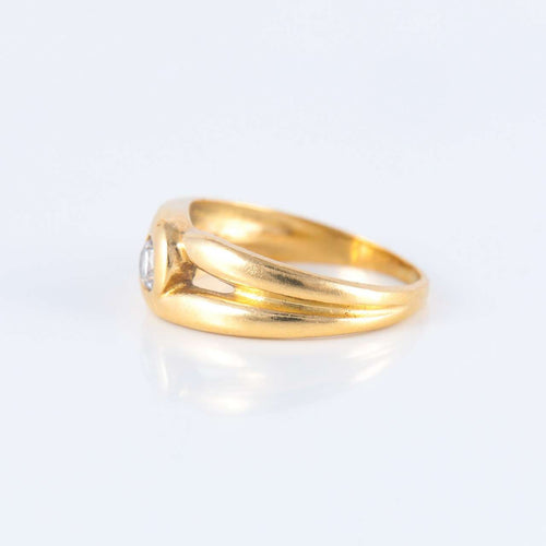 Bague 51.5 Bague Solitaire double corps 58 Facettes JE264