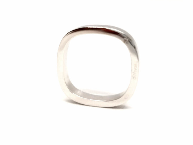 Bague 54 Dinh Van Bague Alliance Or blanc 58 Facettes 841205CN