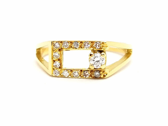 Bague 53 Bague Or jaune Diamant 58 Facettes 718102CN