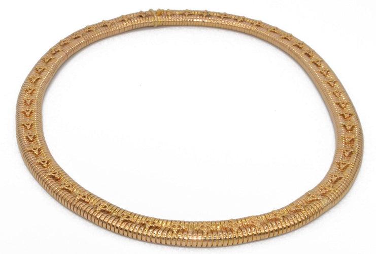 Collier Collier Tubogas 1950 en or jaune 58 Facettes