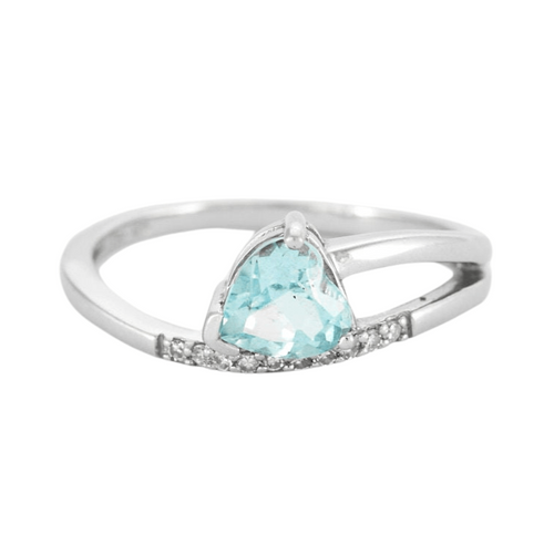 Bague 54 Bague Topaze taille coeur 58 Facettes 240042