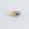 Bague 51 Bague Saphir cabochon 20 Diamants 58 Facettes FM106