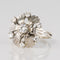 Bague 51 Bague pétales or blanc diamants 58 Facettes 20-150-49