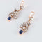 Boucles d'oreilles Boucles d'oreilles pendantes Saphirs cabochon Diamants 58 Facettes 1