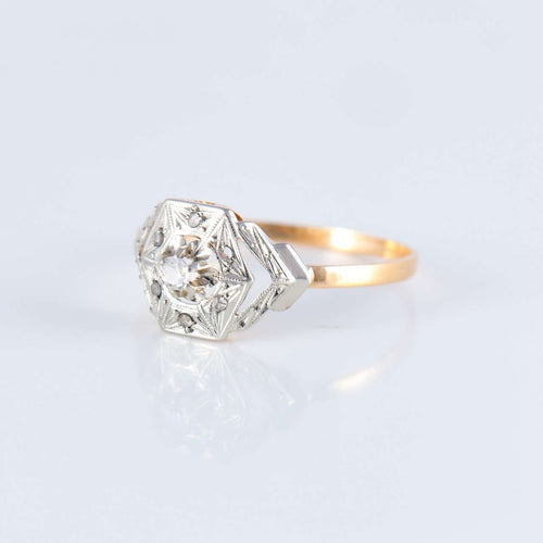 Bague 60.5 Bague style Art Déco 58 Facettes JE234