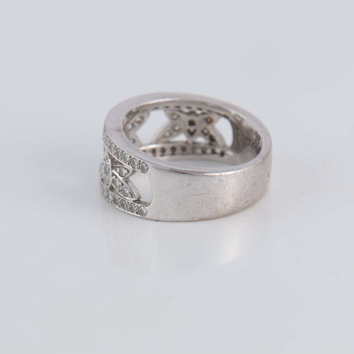 Bague 56 Bague ajourée Papillons Diamants 58 Facettes 1