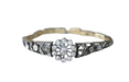 Bracelet Bracelet ancien en or rose, argent, et diamants 58 Facettes