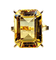 Bague 57 Bague Or jaune Citrine 58 Facettes AB278