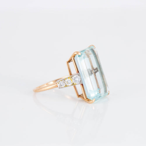 Bague 53 Bague Cocktail CARTIER Aigue-marine 58 Facettes 1