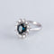 Bague Bague Marguerite Saphir 1.50ct Diamants 58 Facettes 1