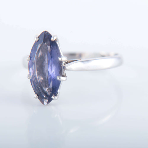 Bague 53 Bague Marquise Iolite 58 Facettes 1