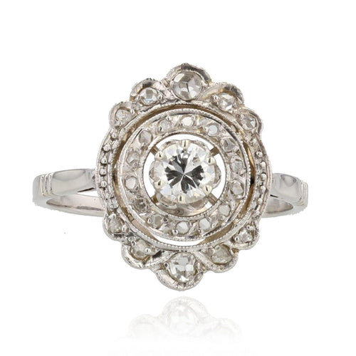 Bague 58 Bague ancienne diamants art déco 58 Facettes 20-581-50