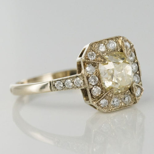 Bague 54 Bague diamant champagne et diamants brillants 58 Facettes 17-305-54-1