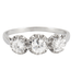 Bague 57 Bague trilogie, or blanc et diamants 58 Facettes P10L8