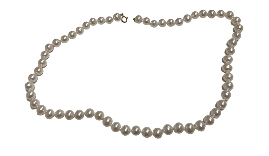 Collier Collier Or Jaune avec Perles de culture Blanches 58 Facettes 20400000437