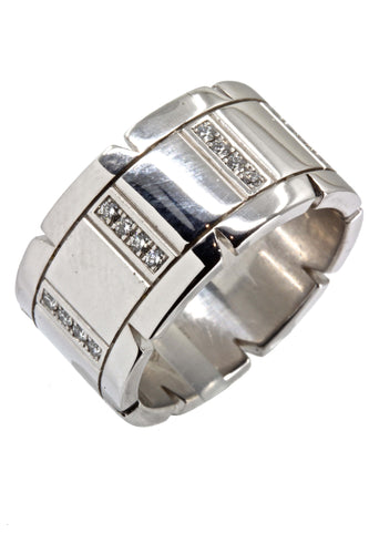 Bague 56 Bague "Tank Française" signée Cartier 58 Facettes