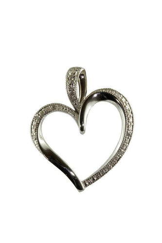 Pendentif Pendentif coeur diamants 58 Facettes 21001