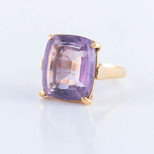 Bague 51 Bague Améthyste taille coussin 58 Facettes 89