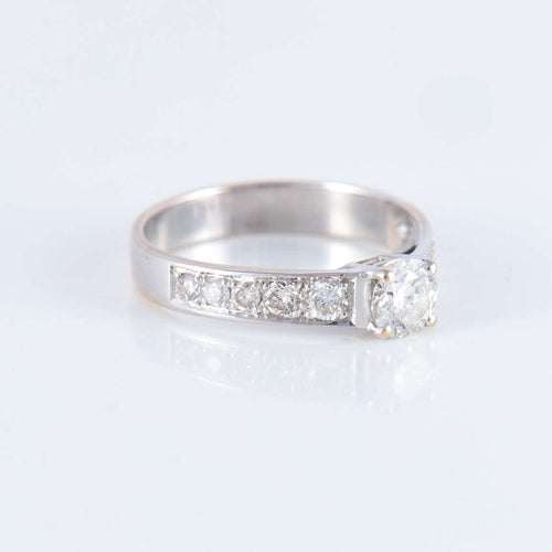 Bague 52 Bague Solitaire accompagné 58 Facettes JE229