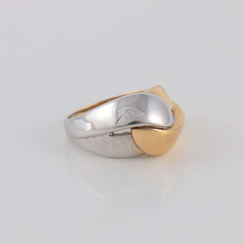 Bague Bague Entrelacs bicolore 58 Facettes 1